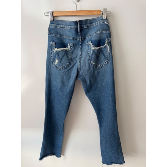 MOTHER The Rascal Ankle Distressed Straight-Leg Learning To Hula 27 - Picture 3 of 9